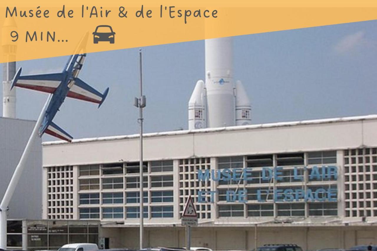شقة L'Eugene - 10Min Du Rer B Le Bourget, Parking, Wifi دْراسي المظهر الخارجي الصورة